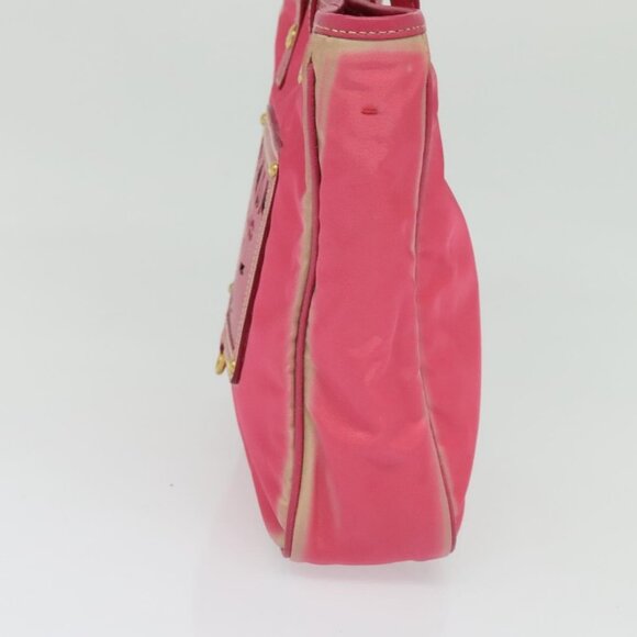 PRADA Hand Bag Nylon 2way Pink Gold Auth 134444 - Picture 4 of 16